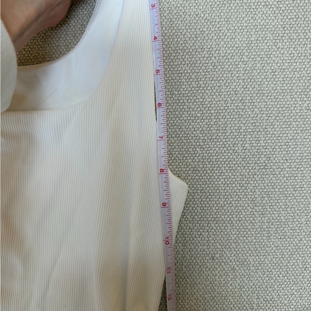 White Ribbed Tank Bodysuit - Picture 5 of 8
